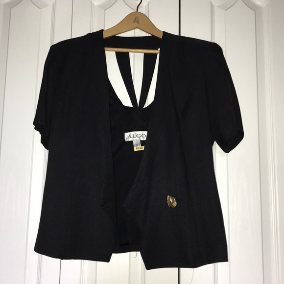 Vintage Black Dress and Jacket Set - Picture 5 of 6